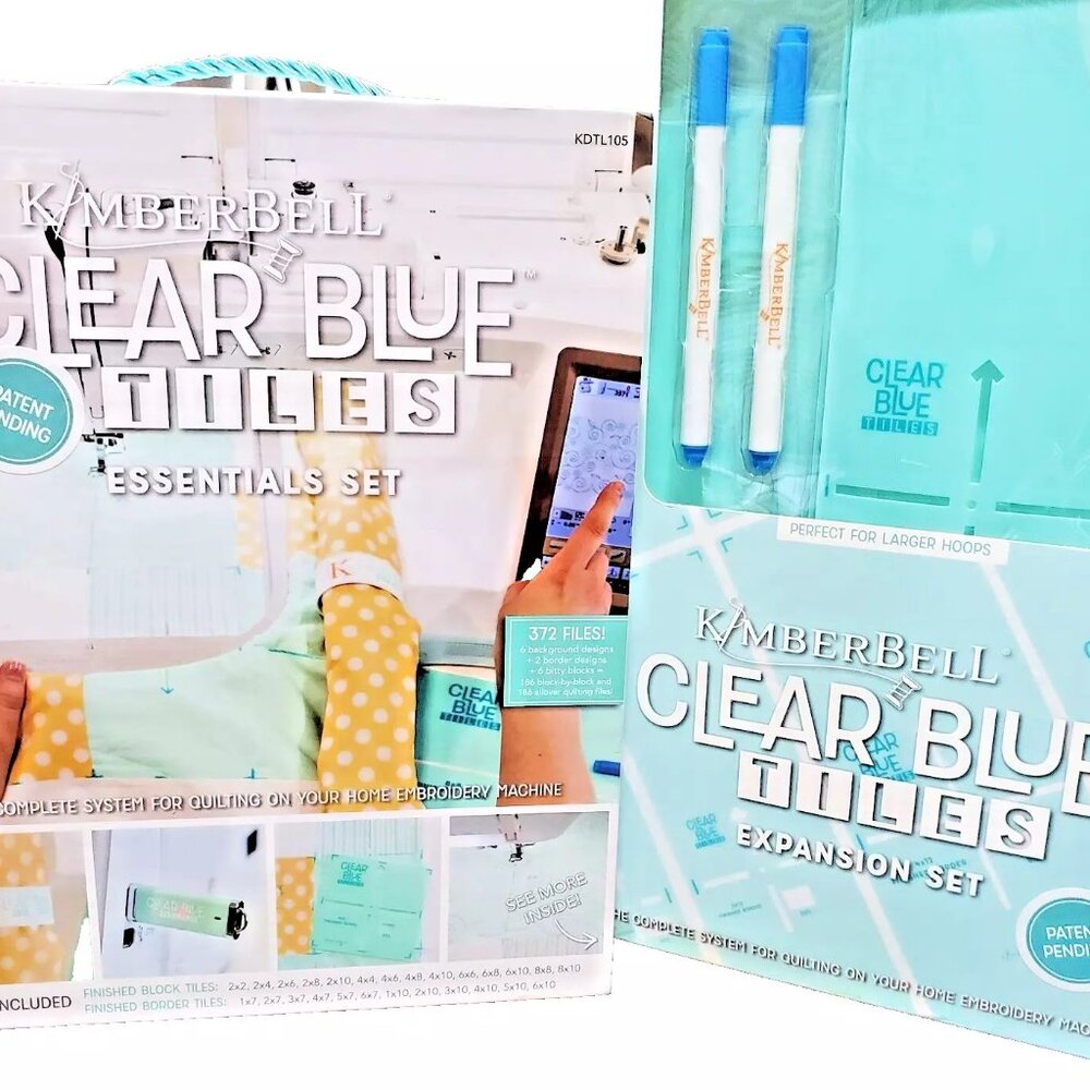 Kimberbell Clear Blue Tiles Essentials Set & Kimberbell Expansion Set